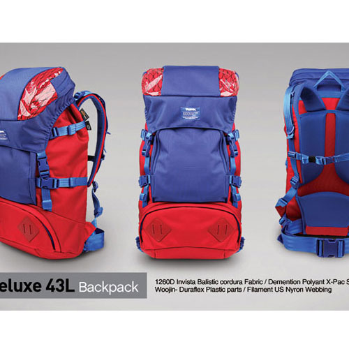 Deluxe 43L Backpack RD/BL