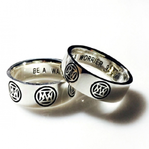마이티워리어즈 Silver 5 Logo ring