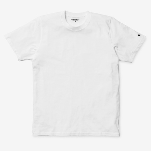 칼하트WIP S/S BASE T-SHIRT WHITE/BLACK 반팔 베이스 티셔츠 화이트/블랙