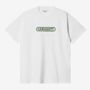 칼하트WIP S/S FUSE SCRIPT T-SHIRT WHITE/DOLLAR GREEN 반팔 퓨즈 스크립트 티셔츠 화이트/달러 그린